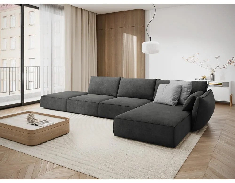 Szary narożnik (prawostronny) Vanda – Mazzini Sofas
