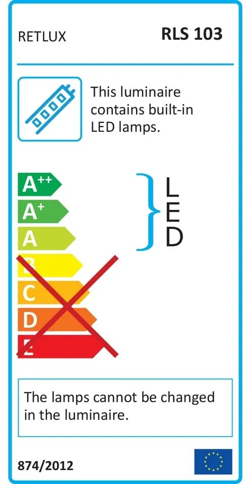 Retlux RLS 103 Samoprzylepna taśma LED ciepłabiała, 3 m