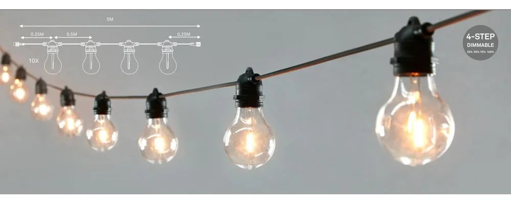 Przedłużenie girlandy świetlnej liczba żarówek 10 szt. długość 500 cm Link – Markslöjd