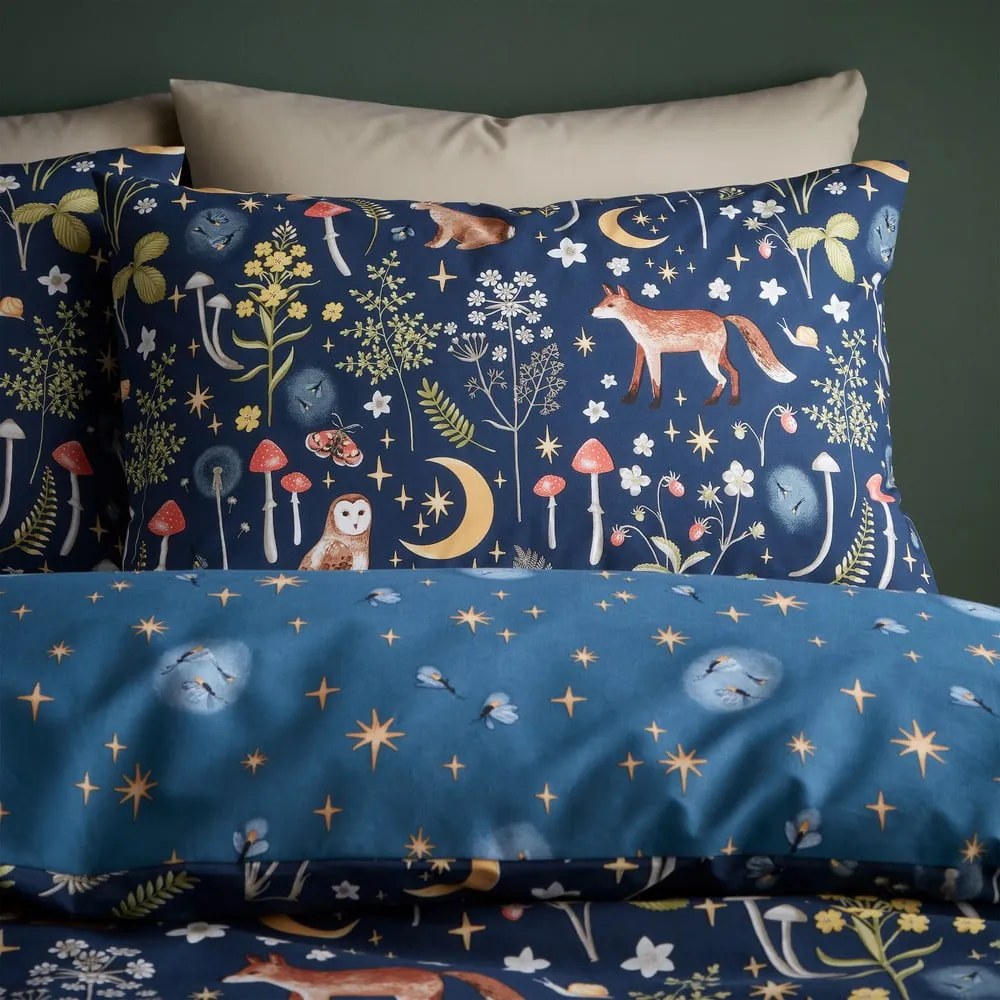 Ciemnoniebieska pościel dwuosobowa 230x220 cm Enchanted Twilight – Catherine Lansfield