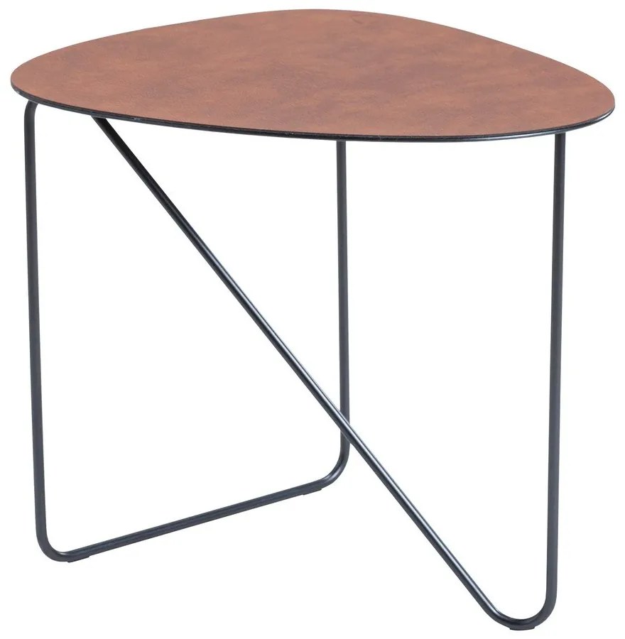 Koniakowy metalowy stolik 37x44 cm Curve M Bull – LIND DNA