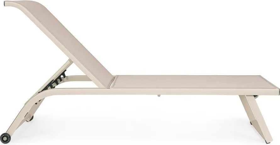 Metalowy leżak ogrodowy w naturalnym kolorze Taylor – Bizzotto
