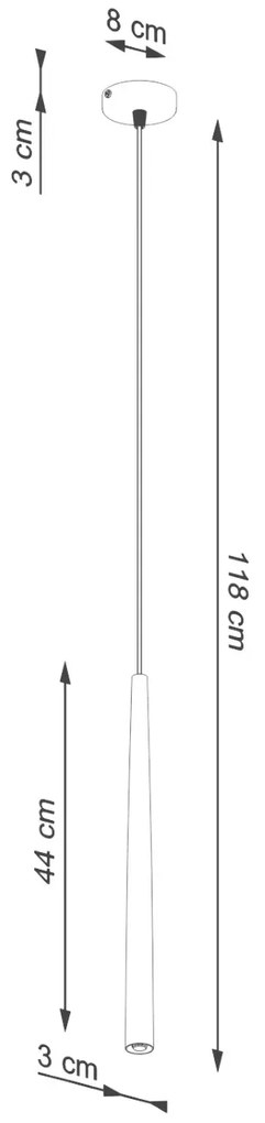 Lampa wisząca BLISS 1 czarna SOLLUX LIGHTING