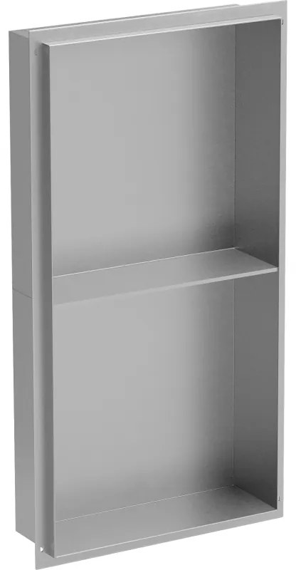 Mexen X-Wall-NR półka wnękowa bez kołnierza z półką 60 x 30 cm, inox - 1911603010S