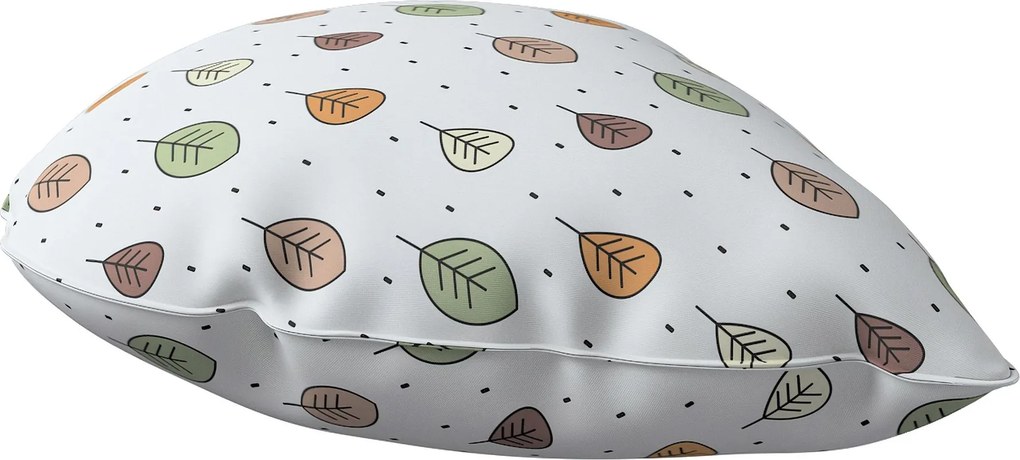 Poduszka Sweet Drop kolor brązowy tkanina wzorzysta