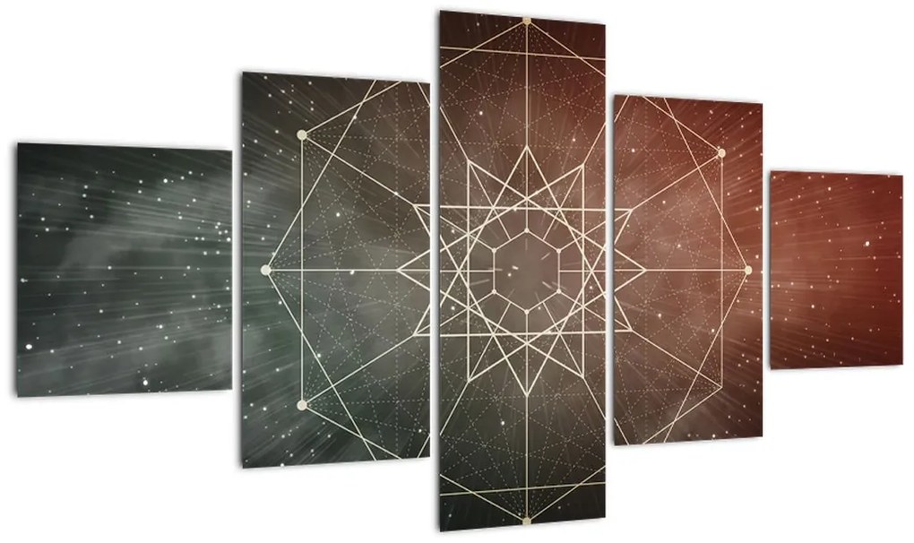 Obraz - Kosmiczny Dodekagram (125x70 cm)
