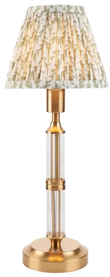 Endon 114838 - LED Ściemn. akumulatorowa lampa stołowa MORTON LED/1,5W/5V mosiądz/zielony