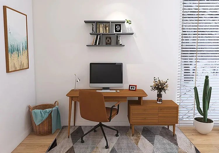 Szara nowoczesna półka wisząca S9-K99