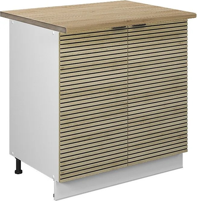 Szafka pod zlew panel dębowy 80x60x82 fame-line