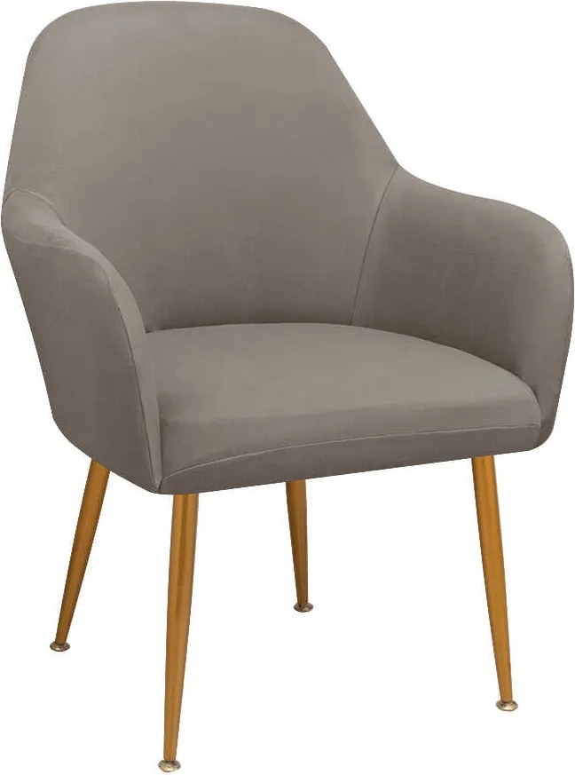 Elastyczny pokrowiec na krzesło z podłokietnikami AVERO Kolor: Szarobrązowy