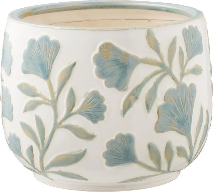 Ceramiczna ręcznie wykonana osłonka na doniczkę na zioła ø 22,5 cm – House Nordic