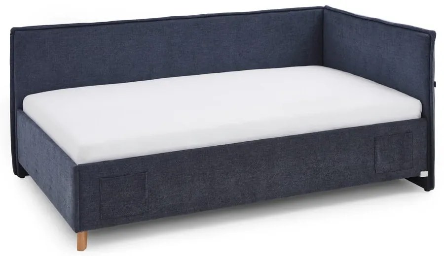 Ciemnoniebieskie narożne łóżko dziecięce 120x200 cm Fun – Meise Möbel
