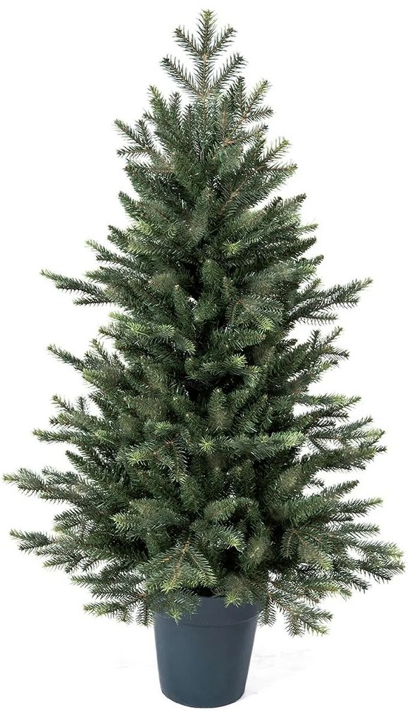 Choinka sztuczna w doniczce PE Mini Świerk Leśny 105cm LED50