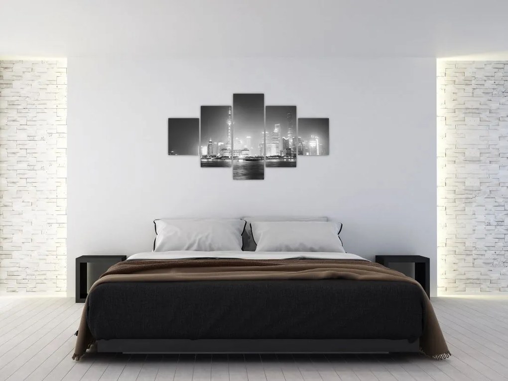 Obraz nowoczesnych drapaczy chmur (125x70 cm)