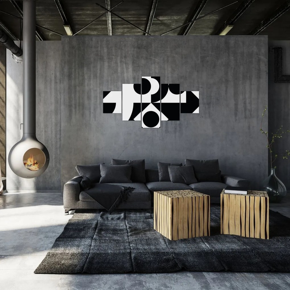 Obraz - Abstrakcja geometryczna N⁰1 (125x70 cm)