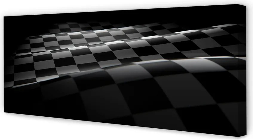 Obraz canvas na ścianę Flaga w Szachownicę