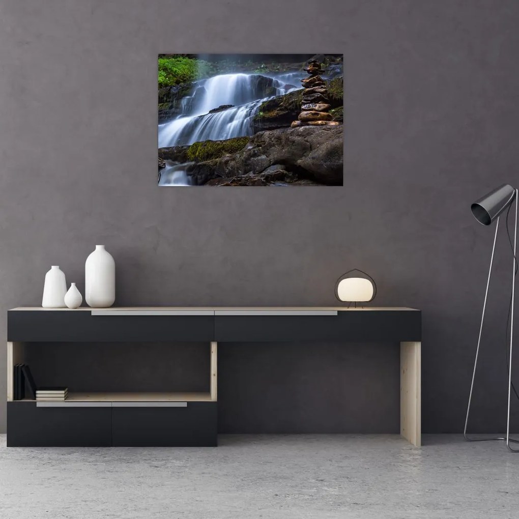Obraz wodospadu (70x50 cm)
