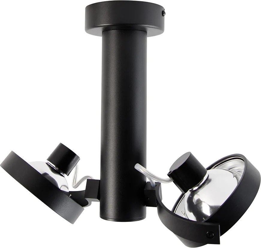 Nowoczesny reflektor czarny regulowany 2-punktowy - Goes