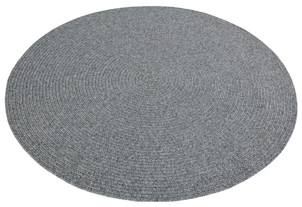 Szary okrągły dywan odpowiedni na zewnątrz ø 200 cm – NORTHRUGS