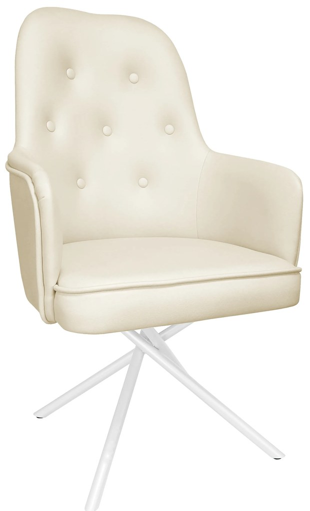 Krzesło SARA podstawa Krzyżak biała Vega02