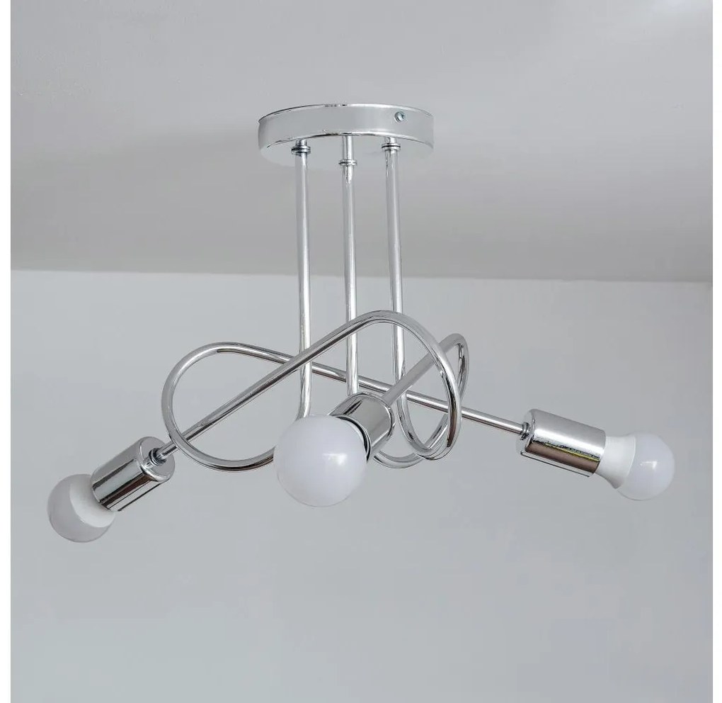 Lampa sufitowa natynkowa OXFORD 3xE27/15W/230V, błyszczący chrom