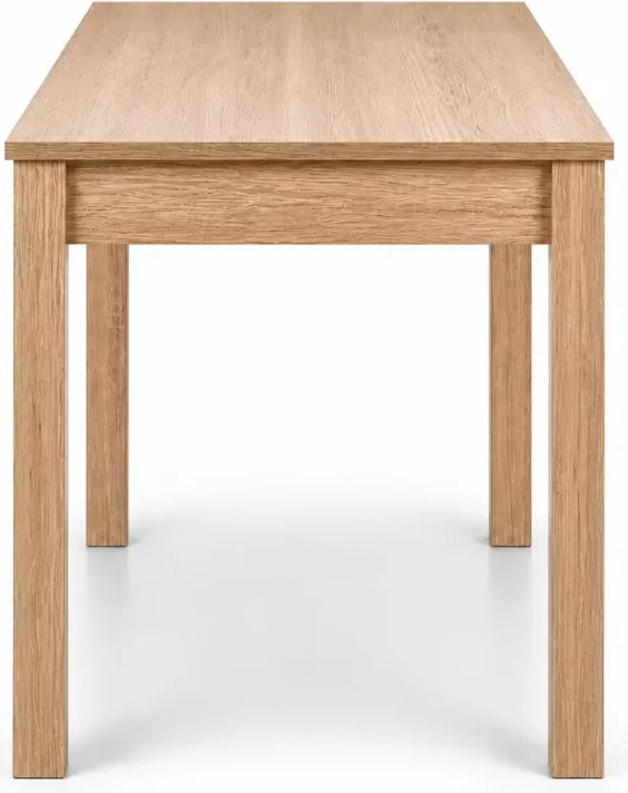 Prostokątny stół Savio 120x68 cm z płyty laminowanej w kolorze dębu lub białym