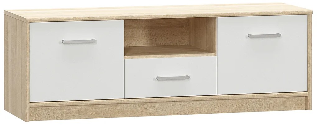 Stolik pod telewizor TEYO 2D1S, biały