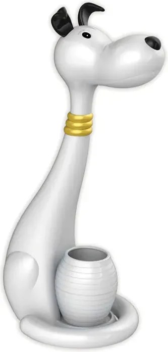 Biała lampka LED biurkowa dla dzieci piesek H9-C34