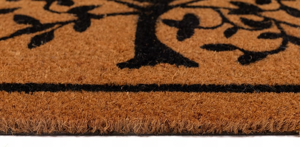 Wycieraczka Kokosowa Dekoracyjna 45x75 cm Drzewo antypoślizgowa pod Drzwi