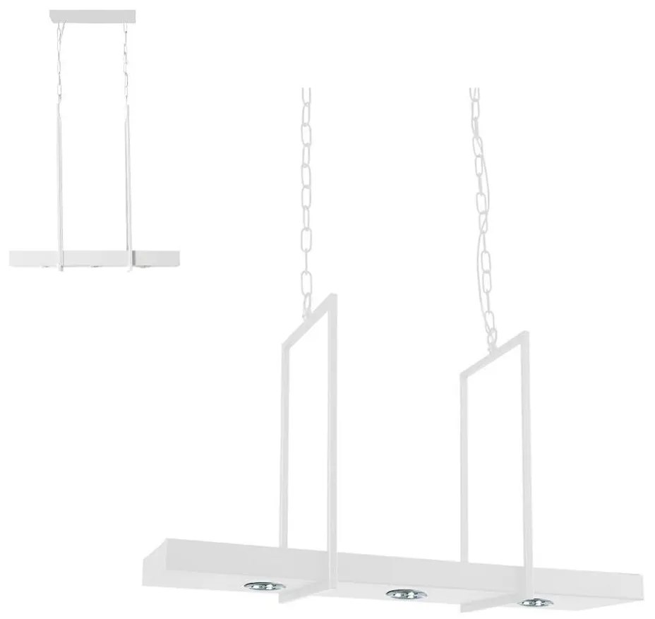 Markslöjd 106124 - LED Żyrandol ściemnialny na łańcuchu TRAY 3xLED/3W/230V biały