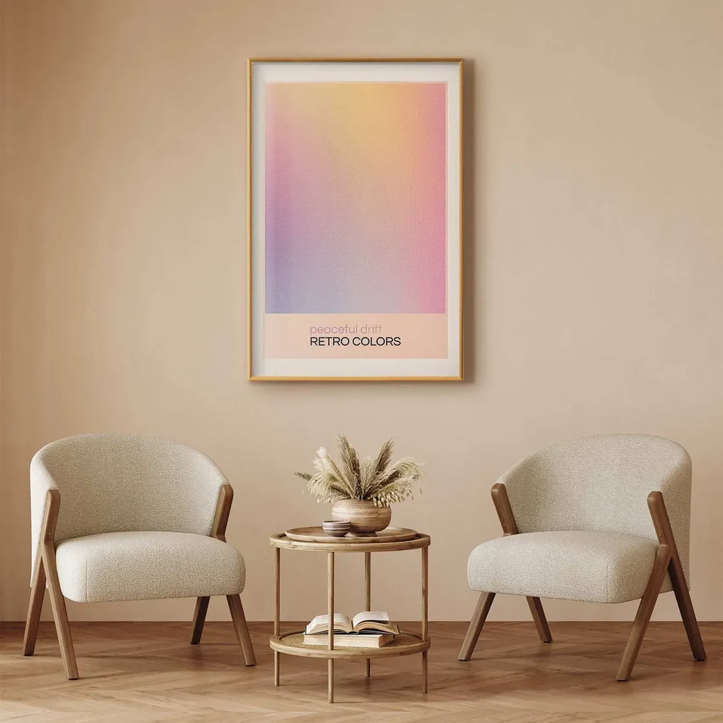 Plakat Peaceful Drift 60x90 cm z ramą złotą z marginesem ARTGEIST B