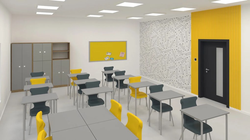 Regulowany stolik uczniowski do szkoły i przedszkola Simple prostokątny 70x50 cm