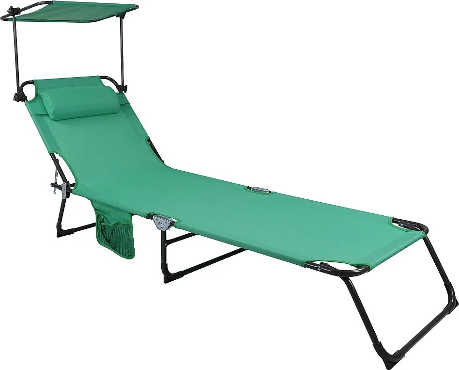 Leżak przeciwsłoneczny leżący dach leżakowy ogrodowy