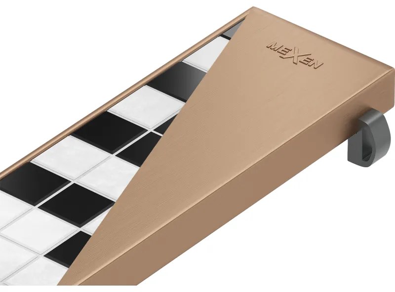 Mexen Flat M13 maskownica 2w1 do odpływu liniowego 60 cm, miedź szczotkowana - 1C19060