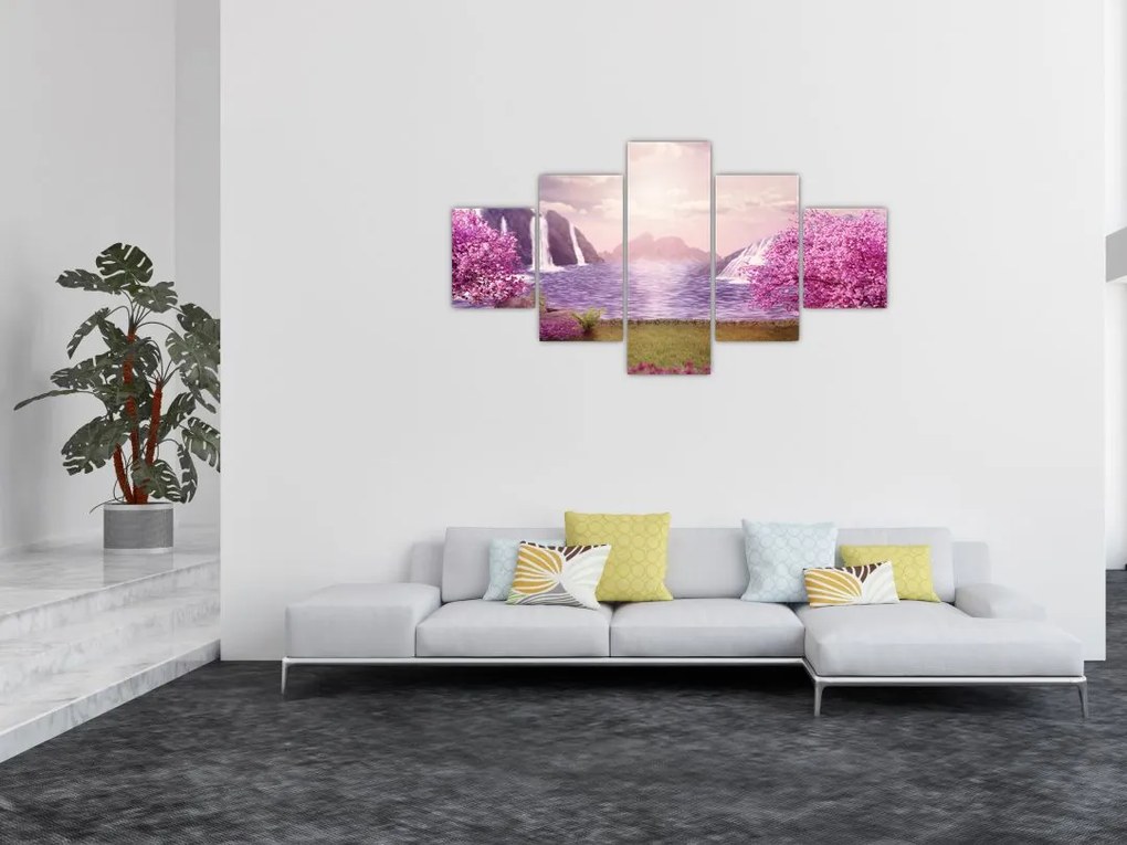 Obraz jeziora (125x70 cm)