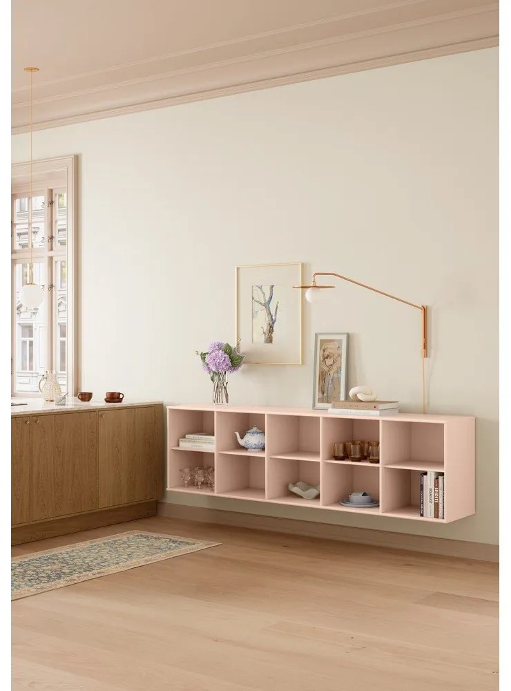 Jasnoróżowy regał wiszący 176x61x42 cm Mistral – Hammel Furniture