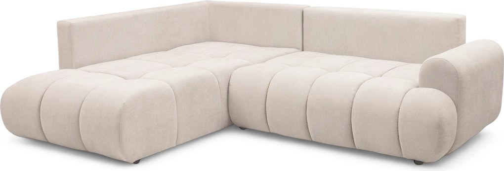 Narożnik Lutario L z funkcją spania lewostronny - beżowa plecionka hydrofobowa Venice 2026