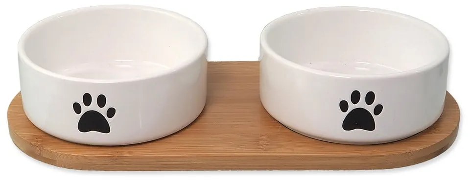 Zestaw ceramicznych misek dla psów ze stojakiem ø 13 cm Dog Fantasy – Plaček Pet Products