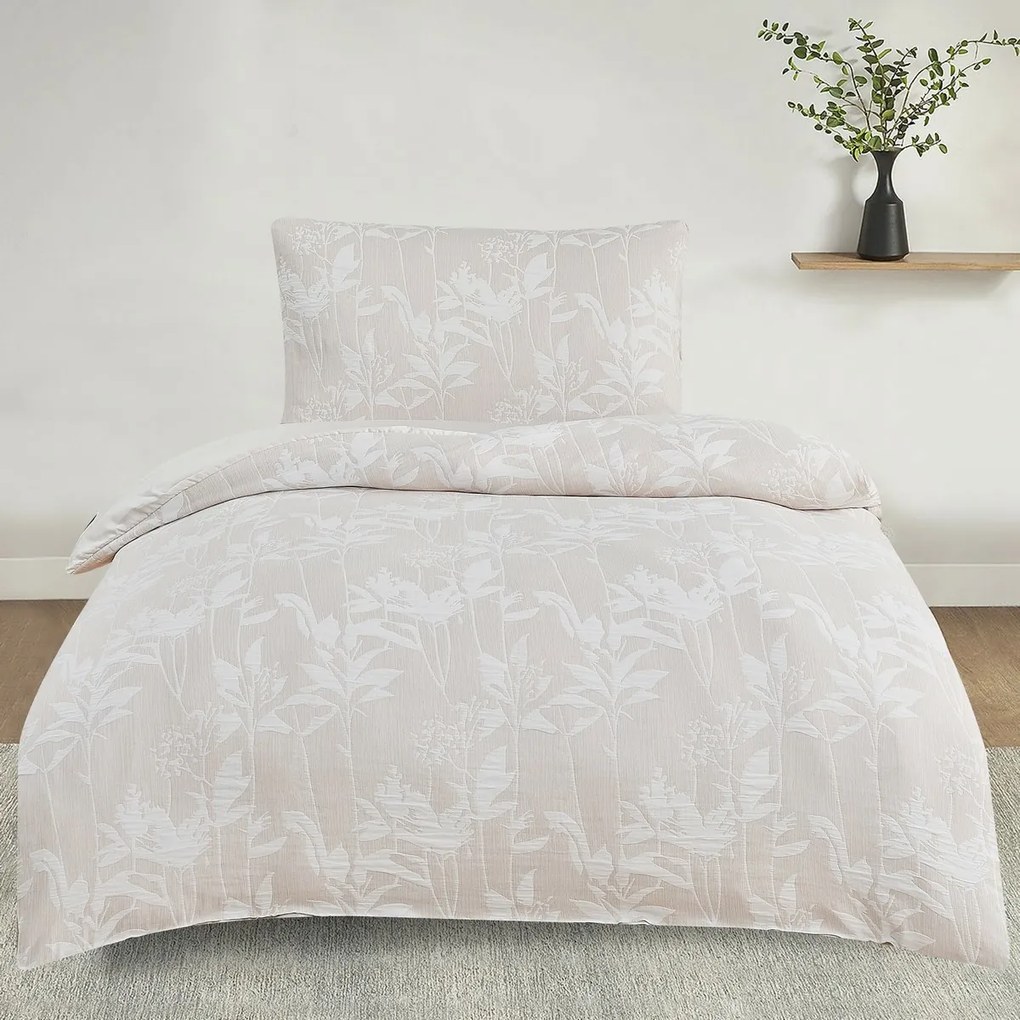 Pościel żakardowa Alabama beżowy, 140 x 200 cm, 70 x 90 cm