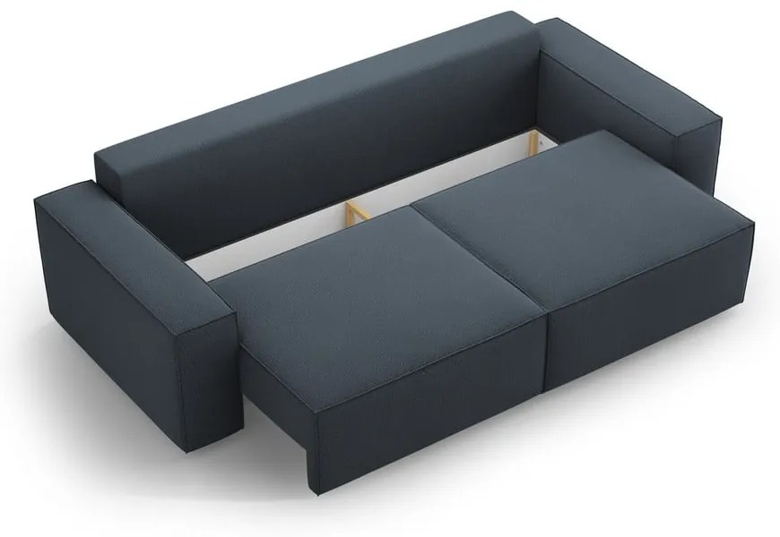 Niebieska rozkładana sofa 247 cm Jodie – Micadoni Home