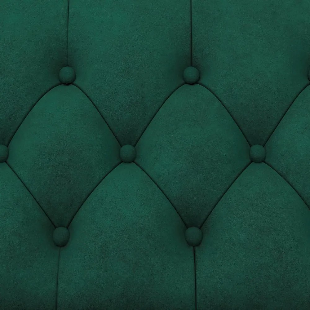 Ciemnozielona aksamitna rozkładana sofa 236 cm Felix – Støraa