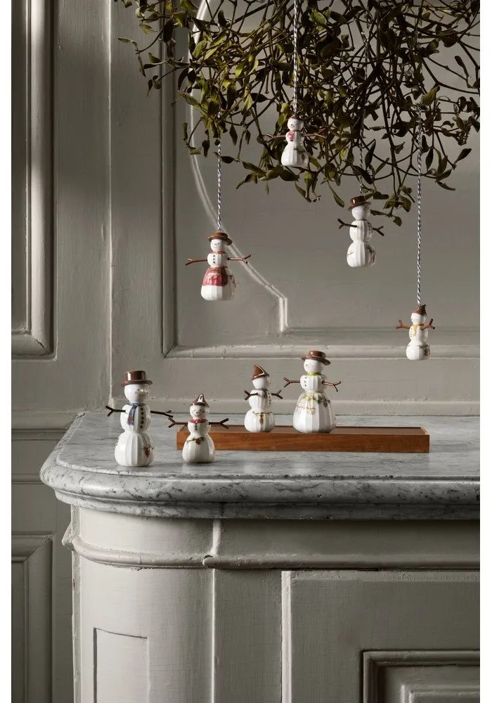 Porcelanowa ręcznie malowana ozdoba świąteczna ø 4,5 cm Hammershøi Snowwife – Kähler Design
