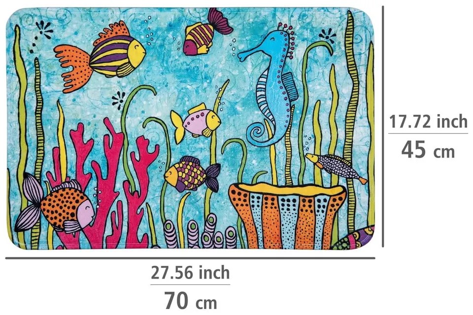 Tekstylny dywanik łazienkowy 45x70 cm Rollin'Art Ocean Life – Wenko