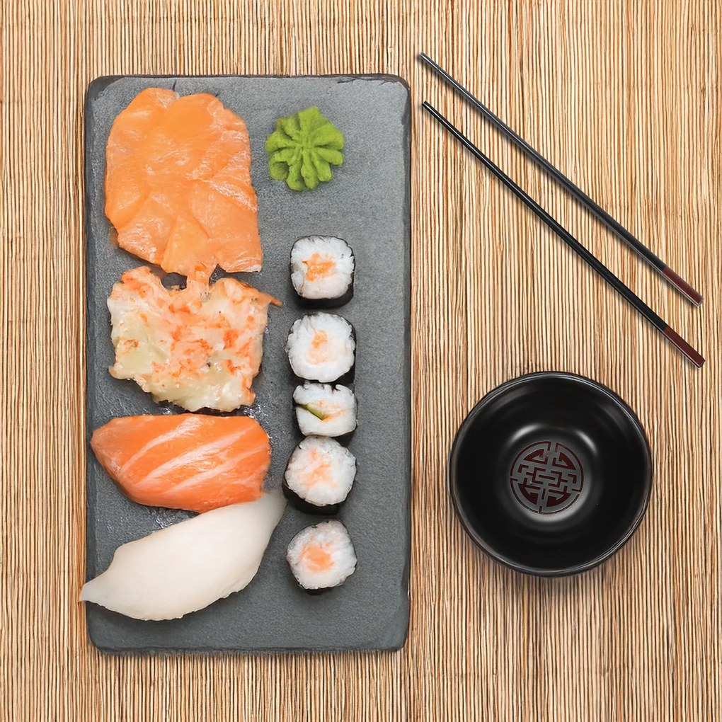 Zestaw do sushi - pałeczki i miseczki, 4 szt.