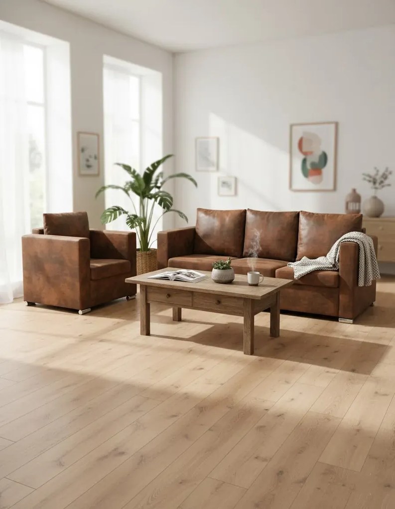 3-osobowa sofa i fotel do salonu Z7-B40