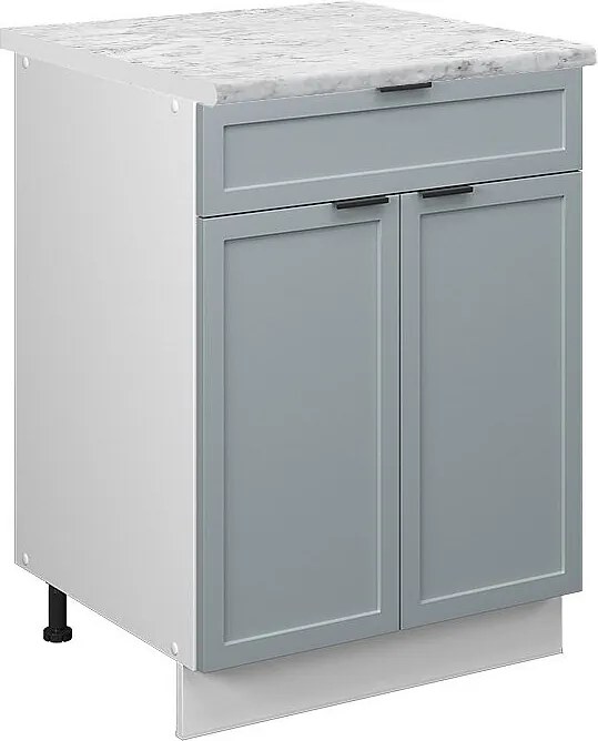 Szafka dolna do kuchni jasnoniebiesko-szary 60x60x82 fame-line