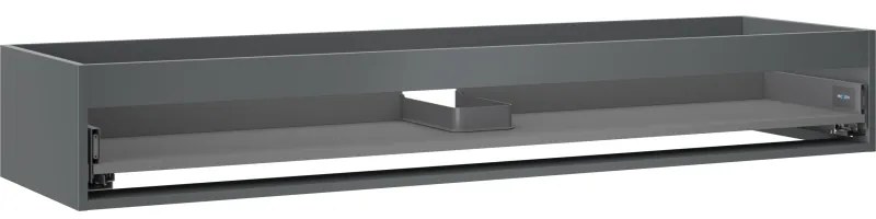 Mexen Box-A korpus szafki podumywalkowej 160 cm, 1 szuflada, grafit mat - 91AX0-1600-235-1-66