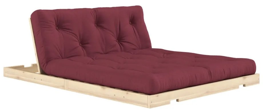 Bordowa rozkładana sofa 145 cm Flip – Karup Design