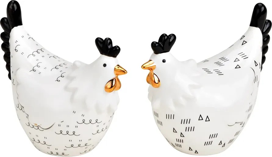 Ceramiczna kurka HENIQUE 8 cm biała - więcej wariantów