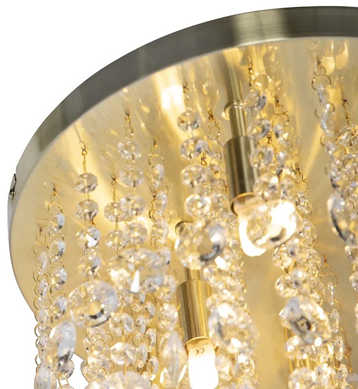 Klasyczna lampa sufitowa złoto/mosiądz 35 cm - Medusa ArtDeco Oswietlenie wewnetrzne